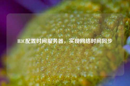 H3C配置時間服務器，實現網絡時間同步