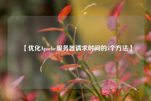 【優(yōu)化Apache服務(wù)器請求時間的5個方法】