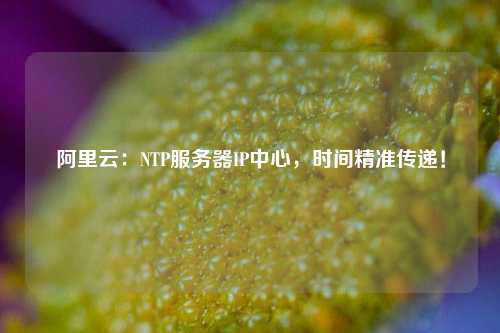 阿里云：NTP服務器IP中心，時間精準傳遞！