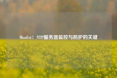 Monlist：NTP服務器監控與防護的關鍵